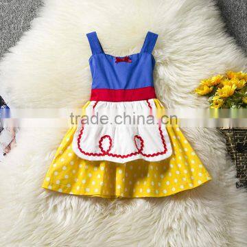 2017 Wholesale Baby Girl Party Dress Baby Dress Pictures Children Frocks Designs Handmade Baby Colthes#A00342 photo-2
