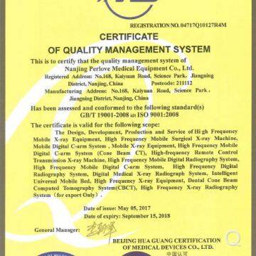 Certificate of Quality Management System