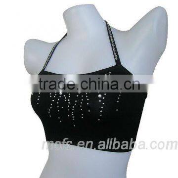 Seamless tank top for women, black women seamless underwear
