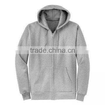 Wholesale Price Custom Label Design Bulk Man Plain Polyester Cotton Fleece Zip Up Hoodie photo-3