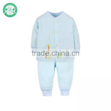 100% cotton animal pattern 2 pcs high quality children pajamas baby wear