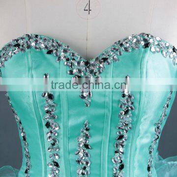 Beaded Sweetheart Ball Gown Evening Dress photo-4