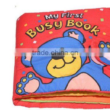 hold pillow 2014 cartoon story book plush & soft Baby Education cloth Book