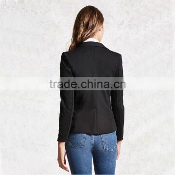 Business Womens Office Notched Lapels 3/4 Sleeves Single-button Blazer Jacket photo-6