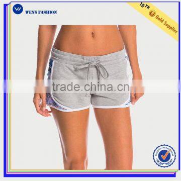 Factory Wholesale Custom Fashion Beach Breathable Plain Ladies Shorts