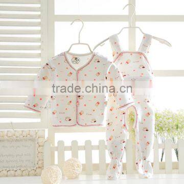 Wholesales Spring Autumn Cotton Printing Baby Clothes Set Wear photo-2
