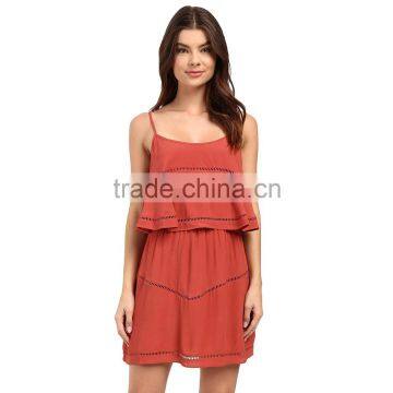Casual Washed Style Soft Rayon Fabric Summer Clothing for Ladies