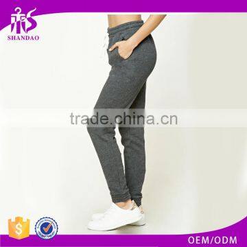  Wholesale Casual Custom Outdoor Cotton Rib Leg Opening Blank Jogger Pants
