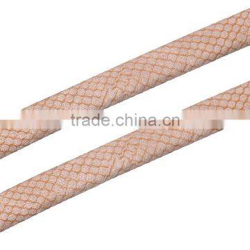 Polyurethane Fabric Jewelry Rope Brown 10.0mm( 3/8") x 5.0mm( 2/8"), 2 M