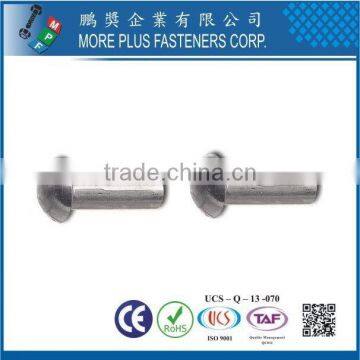 Taiwan Stainless Steel 18-8 Chrome Plated Steel Nickel Plated Steel Copper Brass DIN6791 DIN660 Semi-Tubular and Solid Rivet photo-4