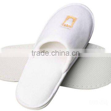 Hot sales closed toe hotel velour disposable slipper