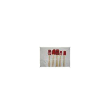 Environmental silicone kitchenware Wood handle small silicone spoon spatula