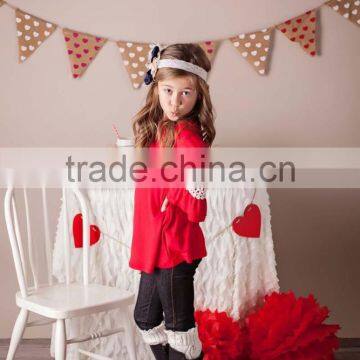New Fashion Long Sleeve Lace Arms Girls Top Designs Latest Tops for Girls photo-2