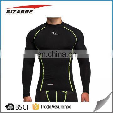 Low MOQ Mens Long Sleeve Compression Tshirts for Gym and Fitness photo-3
