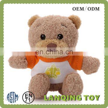 Promotional 10 cm Teddy Bear Keychain Mini Plush Stuffed Bear Keychain