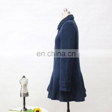 Ladies Winter Sweet Wool Trench Coat photo-3