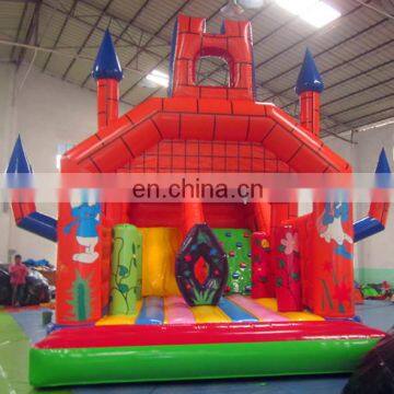 2017 Yard Inflatable Jumping Bouncy Castle Bounce House With Inflatable Slide For Kids