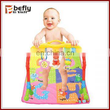 High quality shantou colorful gym baby toys mat with music