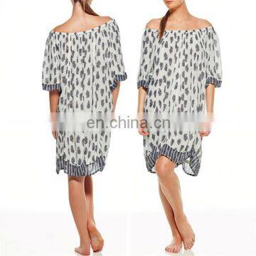 2015 Sublimation Beach Wear Moroccan Kaftan Dress