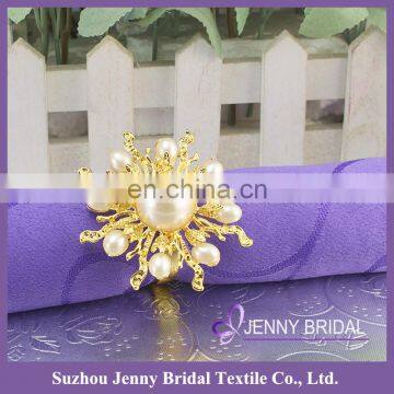 NR204-11 Cheap Wholesale Napkin Rings Pearl Napkin Rings photo-3