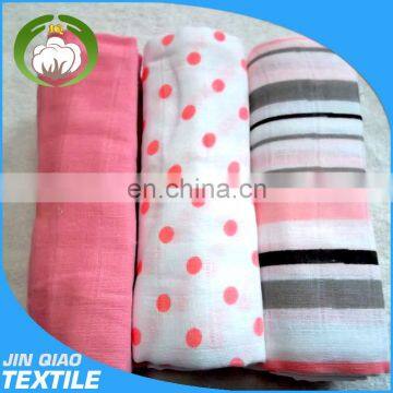 2017 Cotton Printed Gauze Diapers/Nappies Eco-friendly Fabric Printed Muslin Blanket Reusable Cloth Diaper photo-3