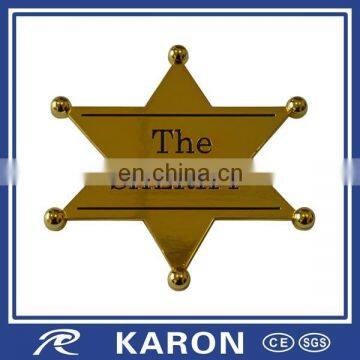 promotional custom cheap security badges in zinc alloy