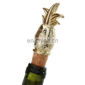 Promotion Wedding Gift decorative Pineapple Wine Champagne Bottle Sealer Cork Red Wine Plug Stopper