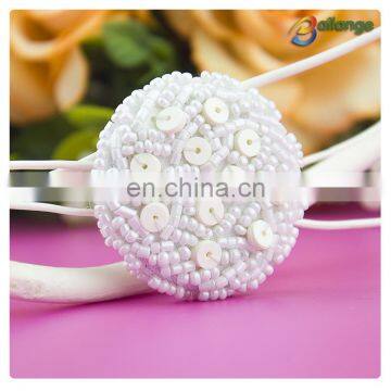 New year handmade accessories beaded decorative poly button