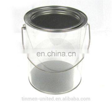 Christmas gift tin packaging with PEC body and handle