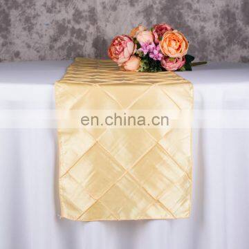 30*275CM pintuck taffeta tablerunner