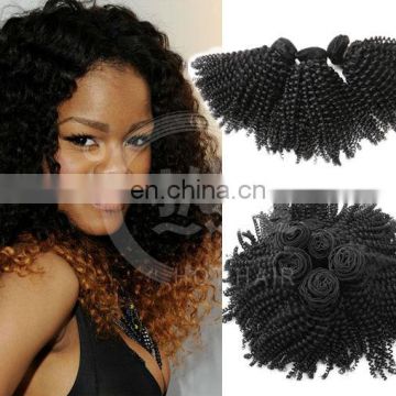 mongolian kinky twists hair afro kinky human virgin hair extension from china manufacture