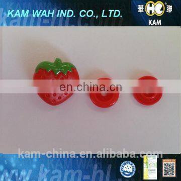 Plastic Snap Buttons for Strawberry Caps Snap