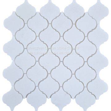 Thassos arabesque marble mosaic for bathroom