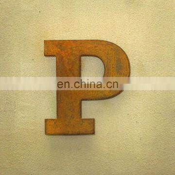 Standing Laser cut outdoor large sculptural metal letters and numbers