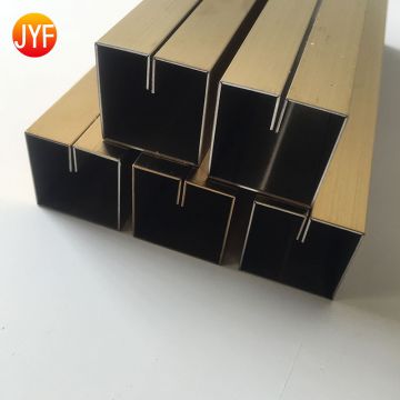 Tile accessories wholesale price stainless steel black edge decorative metal wall tile trim