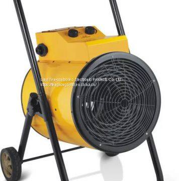 Industrial air forced fan heater 380V  15KW yellow