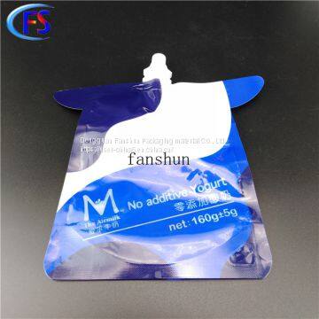 Milk and Beverage Filling Bag/food Grade Plastic Stand up Spout Composite Packing Bag photo-4