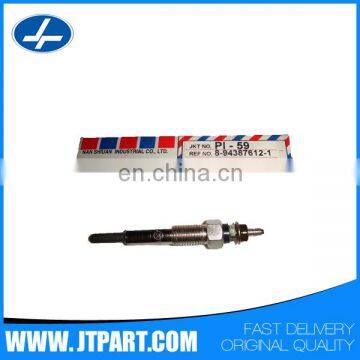 8943876121 for 4JG2 genuine parts diesel glow plug