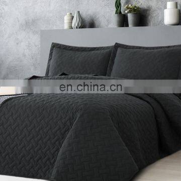 China Winter Black And White Bedding Set Comforter Queen Polyester Bed Spread Cover Bedding Quilt Set photo-2