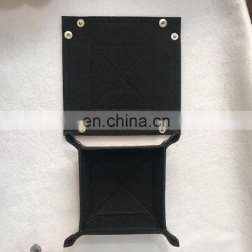 Custom Fashional Leather and Felt Tray With Snap-fastener for Sundries photo-6