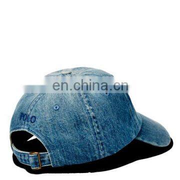 Diznew OEM Design Washed Embroidered Logo Camp Personalizadas Distressed Dad Baseball 6 Panel Denim Hat photo-2