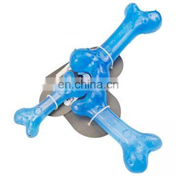 Bone Shape Puppy Chew Toy Treats Dog Toy Bite Resistant Pet Food Treat Feeder Toy photo-2