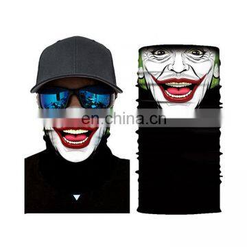 Wholesale Customized Seamless Multifunctional Headwear Outdoor Sports Soft Black Neck Gaiter Tube Bandana Face Mask photo-4