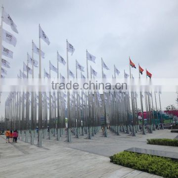 Nanjing Youth Olympic Games flagpole with sculture