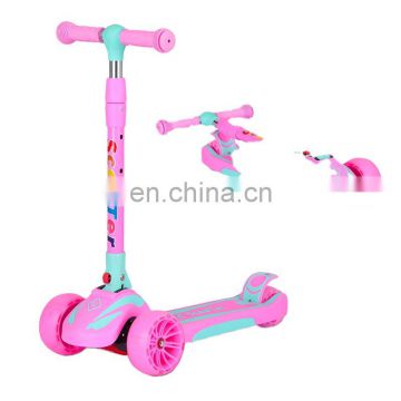 Kids Scooter Rubber Handle Pink Wholesale kick scooter for kids/Foldable kick scooters foot scooters/kick scooters with light