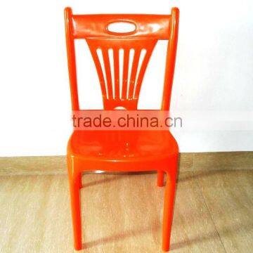 European style plastic dining chair in restaurant