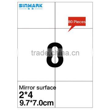 SINMARK 9.7*7.0cm Mirror surface clear sticker