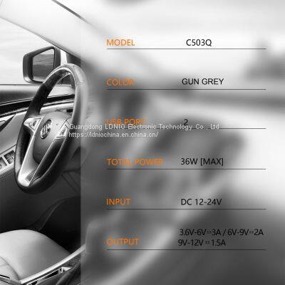 LDNIO 2QC3.0USB,36W Fast Carcharger photo-4