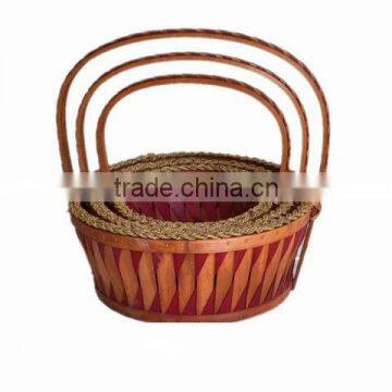 Round Wooden Fruit Basket