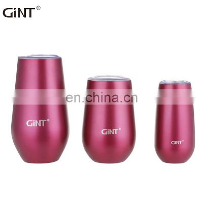 GiNT 350ML Top Quality Round Egg Shape Double Wall SUS304 Water Bottles Egg Tumbler for Office Drinking